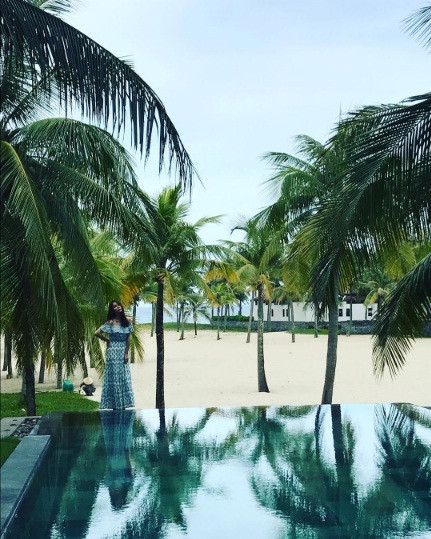 Vợ Lee Byung Hun xinh đẹp giữa cảnh sắc long lanh ở Đà Nẵng ảnh 11