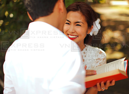 Nhan sắc rực rỡ của cô dâu Tăng Thanh Hà