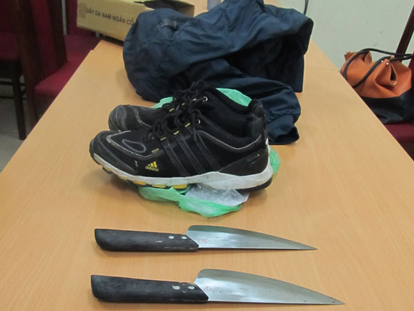 Tang vật vụ án bị thu giữ. Tang vật vụ án bị thu giữ