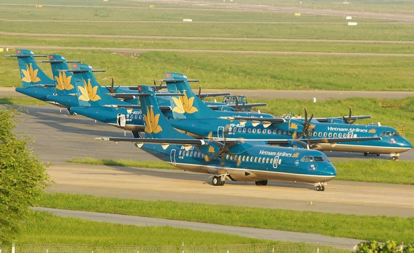 Vietnam Airlines sẽ duy trì khai thác 6 tàu bay ATR đến hết năm nay. Ảnh: Hướng Dương.