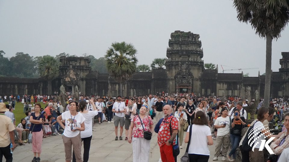 Thái Lan đã chặn khách du lịch xuất cảnh đến Campuchia. Ảnh minh họa: Seng Mengheng.