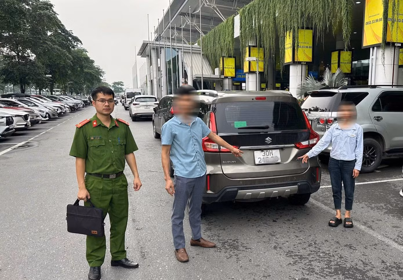 Cảng HKQT Nội Bài cảnh báo hành khách cần thận trọng khi lựa chọn phương tiện di chuyển tại sân bay. Ảnh: NIA.
