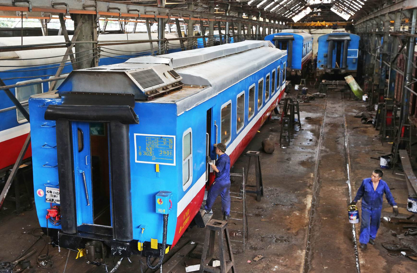 Ước tính nhu cầu thị trường về toa xe và hệ thống thông tin - tín hiệu đường sắt trong nước thời gian tới có giá trị khoảng 26 tỷ USD. Ảnh: VNR. Ước tính nhu cầu thị trường về toa xe và hệ thống thông tin - tín hiệu đường sắt trong nước thời gian tới có giá trị khoảng 26 tỷ USD. Ảnh: VNR.