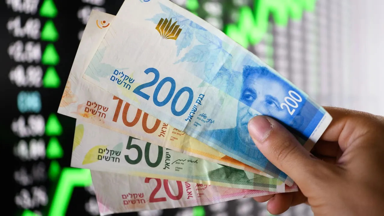 Tiền và cổ phiếu Israel tăng giá liên tục trong những tuần qua. Ảnh minh họa: The Jelusalem Post.