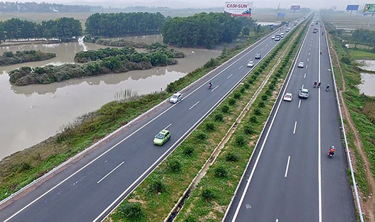Cao tốc Hà Nội - Bắc Giang. Ảnh: Báo Xây dựng.