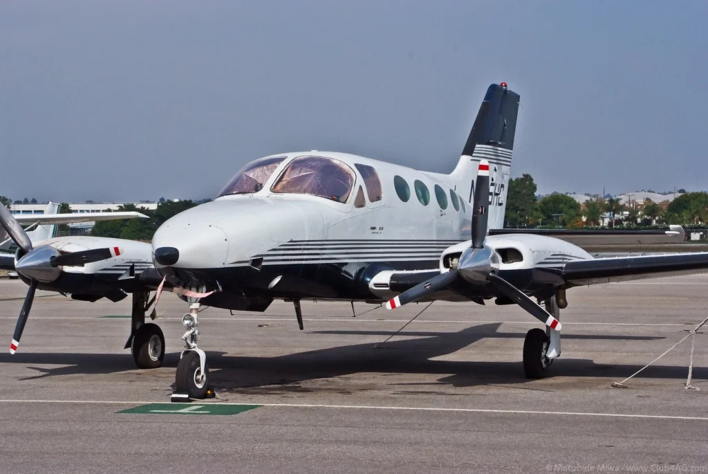 Chiếc Cessna 414 giống chiếc máy bay trong vụ tai nạn. Ảnh: Motohide Miwa.