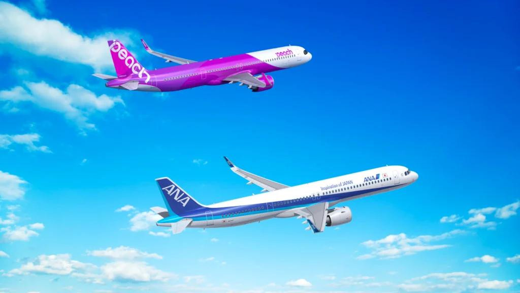Tập đoàn ANA của Nhật Bản đã ký đơn đặt hàng chắc chắn mua 27 máy bay Airbus tại Triển lãm Hàng không Paris. Ảnh: Airbus.