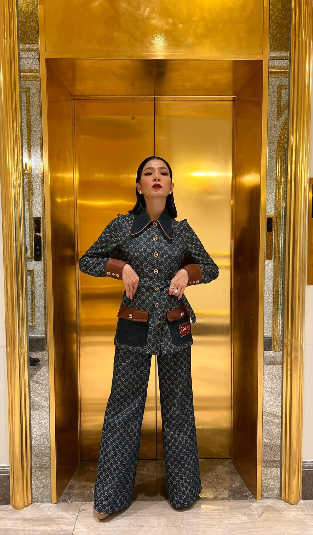 Trang phục Lệ Quyên diện trong buổi casting.