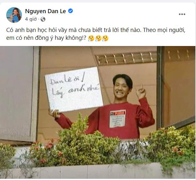 Đan Lê chia sẻ lại ký ức được cầu hôn ngày Lễ Tình Nhân khiến nhiều người ngưỡng mộ.