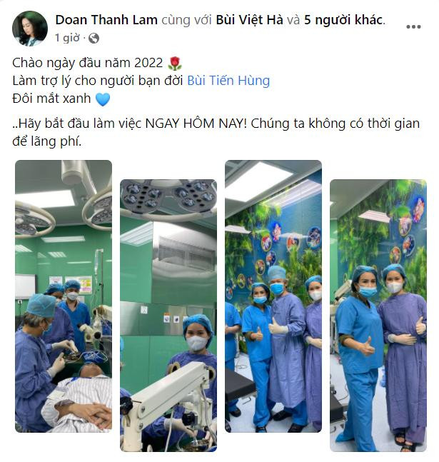 Diva Thanh Lam ghi lại khoảnh khắc đáng nhớ bên bạn đời: &quot;Làm trợ lí cho người bạn đời. Đôi mắt xanh. Hãy bắt đầu làm việc hôm nay, chúng ta không có thời gian để lãng phí.&quot;