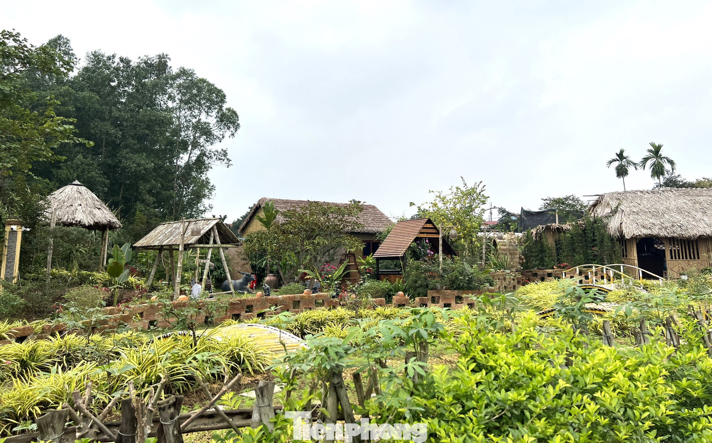 Thời gian gần đây, bộ mặt Làng cổ Đường Lâm đổi khác. Nhiều tiểu cảnh, không gian sáng tạo được dựng lên ngay gần cổng làng Mông Phụ thu hút đông đảo du khách ghé qua check-in, trải nghiệm.