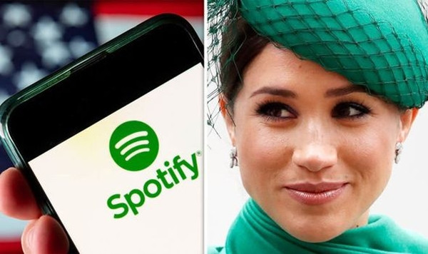 Hợp đồng của Spotify với Harry - Meghan đã không kéo dài. Ảnh: Express UK.