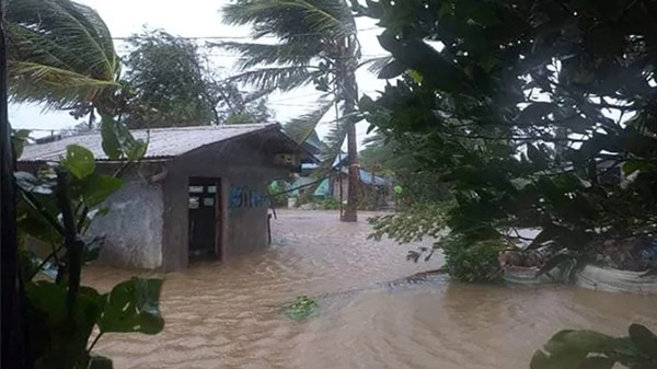 Ngập lụt ở Cagayan (Philippines) do bão Doksuri. Ảnh: Văn phòng Thông tin Tỉnh Cagayan.