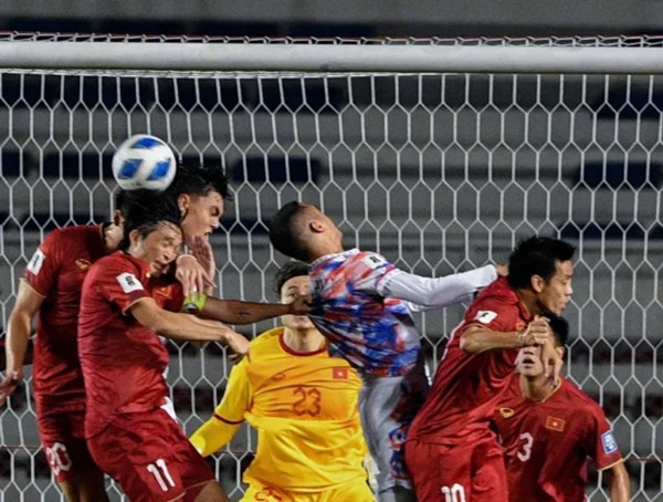 Philippines 0-2 Việt Nam. Ảnh: AFP.