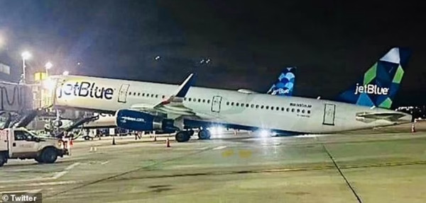 Máy bay trông như một chiếc bập bênh. Ảnh: X.