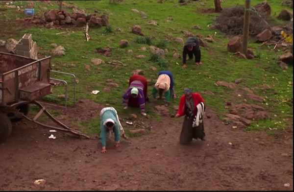 Họ chống cả lòng bàn tay xuống đất khi đi lại. Ảnh: NY Post.