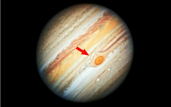 Cơn bão "Vết đỏ lớn" trên sao Mộc lớn đến mức có thể "nuốt chửng" Trái Đất. Ảnh: NASA, ESA, A. Simon (Goddard Space Flight Center), M.H. Wong (University of California, Berkeley).