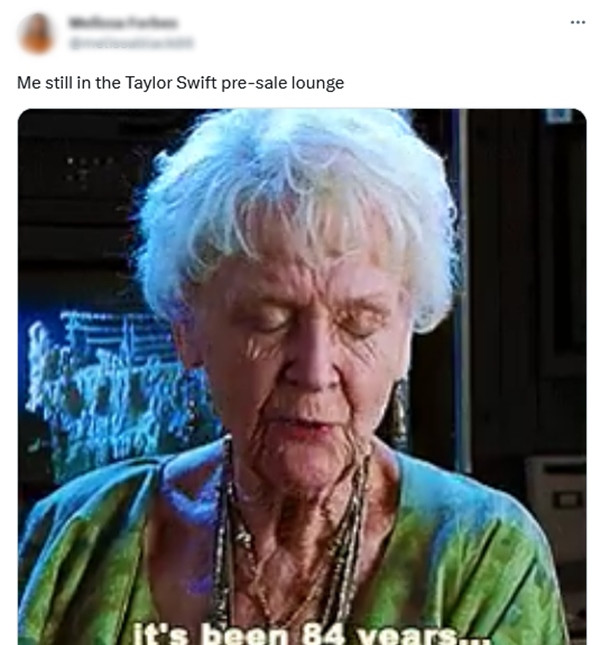 “Tôi, vẫn đang ở trong phòng chờ presale: “Đã 84 năm rồi””. “Tôi, vẫn đang ở trong phòng chờ presale: “Đã 84 năm rồi””.