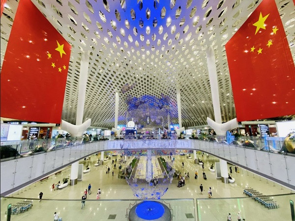 Sân bay Bảo An Thâm Quyến (Trung Quốc) là Sân bay đẹp nhất thế giới 2023. Ảnh: SCMP.