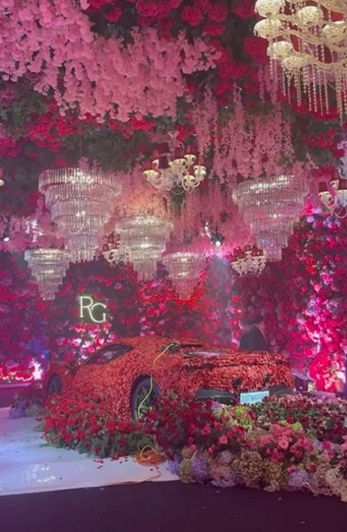 Một góc không gian tiệc cưới. Ảnh: Instagram.