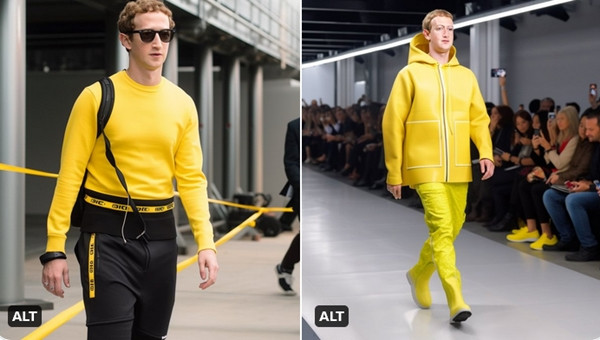 Mark Zuckerberg khác với thường ngày. Ảnh: Linus.