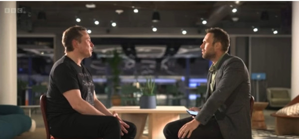 Elon Musk trong cuộc phỏng vấn mới. Ảnh: BBC.