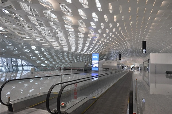 Thiết kế rất thú vị trong sân bay Bảo An Thâm Quyến. Ảnh: Arch Daily.