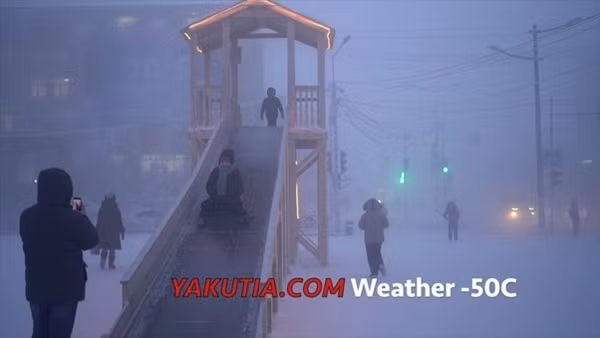 Không gian toàn là màu trắng. Ảnh: Yakutia.