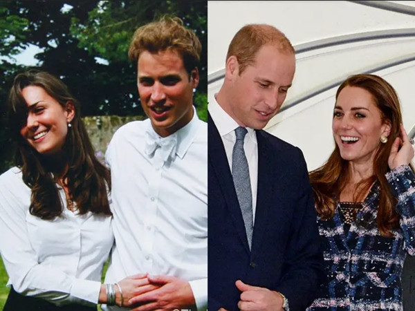 So với Kate, Hoàng tử William khác đi nhiều hơn theo thời gian. Ảnh: Getty; Jim Clarke/ WPA Pool. So với Kate, Hoàng tử William khác đi nhiều hơn theo thời gian. Ảnh: Getty; Jim Clarke/ WPA Pool.