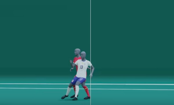 Việt vị hay không việt vị? Ảnh: YouTube.