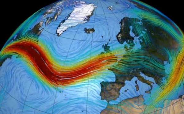 Hình miêu tả dòng tia. Ảnh: Crondallweather.
