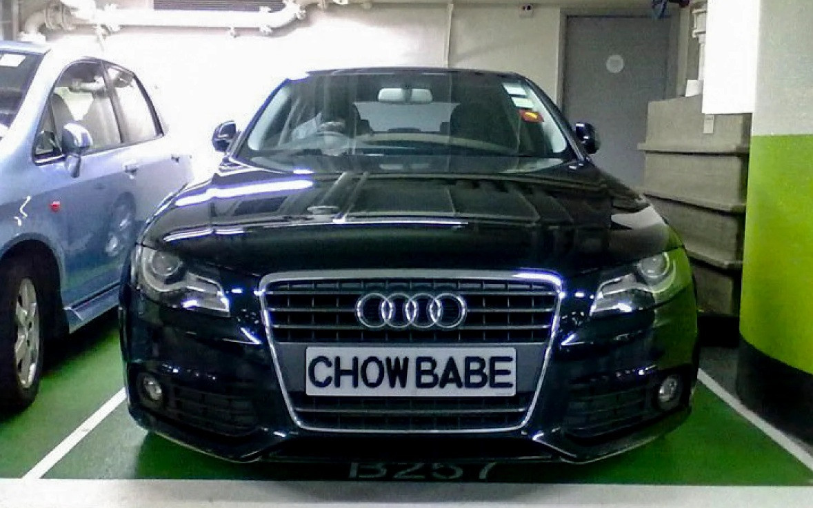 Một chiếc xe Audi với biển số được đặt riêng. Ảnh: SCMP.