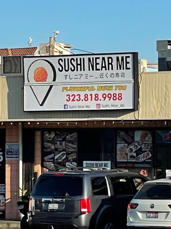 Có người nói rằng cũng đã có quán sushi được đặt tên tương tự. Ảnh: Raihan. Có người nói rằng cũng đã có quán sushi được đặt tên tương tự. Ảnh: Raihan.