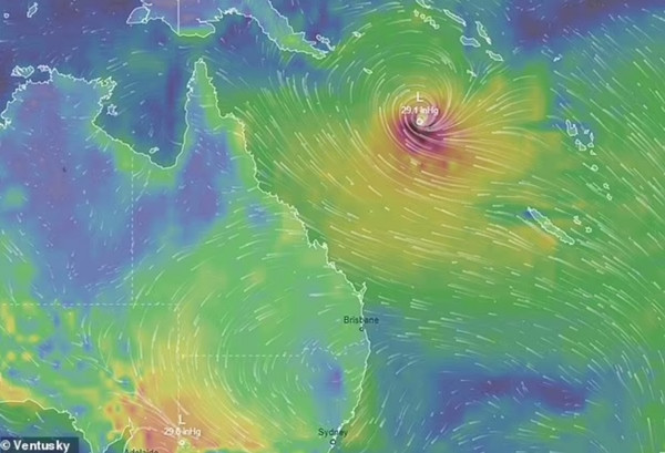 Bão Jasper đã hình thành và được dự báo sẽ mạnh lên rất nhanh. Ảnh: Ventusky. Bão Jasper đã hình thành và được dự báo sẽ mạnh lên rất nhanh. Ảnh: Ventusky.