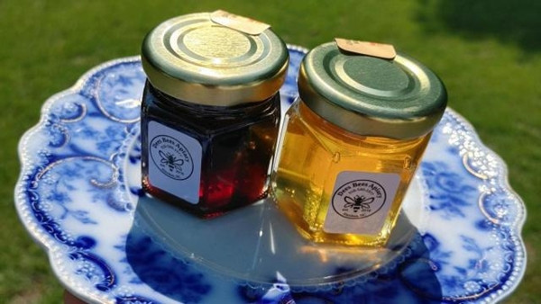 Hai màu mật ong trông khác hẳn nhau. Ảnh: WRAL. Hai màu mật ong trông khác hẳn nhau. Ảnh: WRAL.