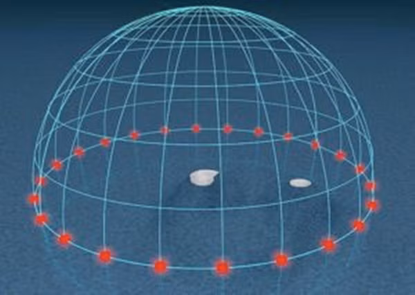 Hình minh họa vị trí của Mặt Trời ngay phía trên đường xích đạo vào mỗi giờ trong ngày Thu phân. Ảnh: Tau’olunga/ Wikimedia Commons.