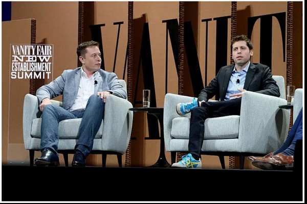 Musk và Altman trò chuyện trong một hội nghị. Ảnh: Michael Kovac/ Getty Images for Vanity Fair. Musk và Altman trò chuyện trong một hội nghị. Ảnh: Michael Kovac/ Getty Images for Vanity Fair.
