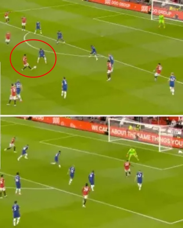 Đường chuyền của Casemiro. Ảnh: Sky Sports.