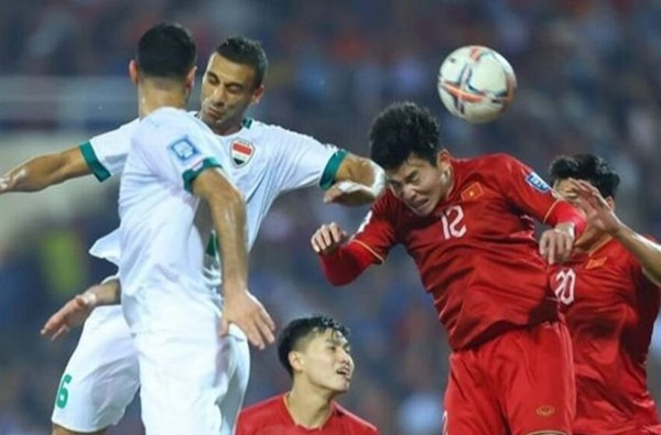 Trận ĐT Việt Nam - ĐT Iraq. Ảnh: Al-Ain News.