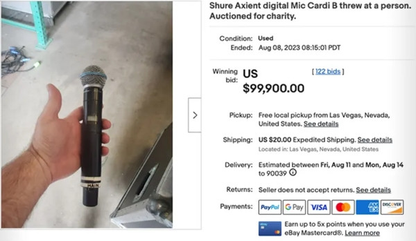 Đấu giá đã kết thúc vào đêm qua (8/8, theo giờ Việt Nam). Ảnh: eBay. Đấu giá đã kết thúc vào đêm qua (8/8, theo giờ Việt Nam). Ảnh: eBay.