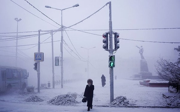 Yakutsk là thành phố lạnh nhất thế giới. Ảnh: Getty.
