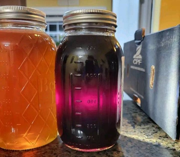 Hình ảnh mật ong tím mới được đăng lên mạng xã hội đã được xem hơn 1,4 triệu lượt, với hơn 24.000 lượt thích. Ảnh: Jim Rose Circus. Hình ảnh mật ong tím mới được đăng lên mạng xã hội đã được xem hơn 1,4 triệu lượt, với hơn 24.000 lượt thích. Ảnh: Jim Rose Circus.