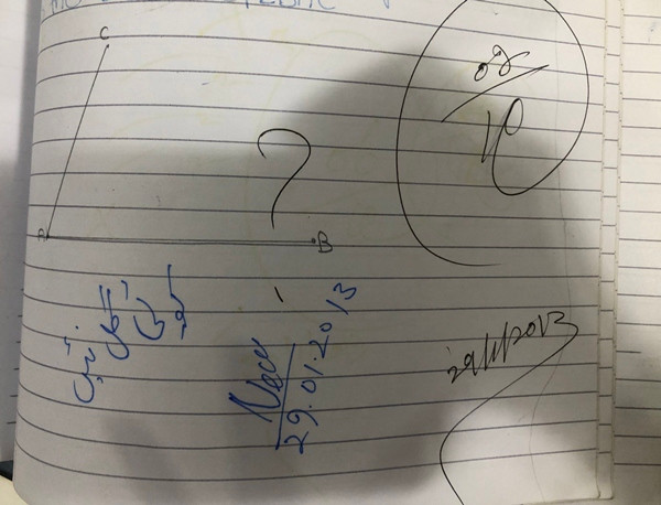 Một bài tập bị 2 điểm của Zainab. Ảnh: Zainab.