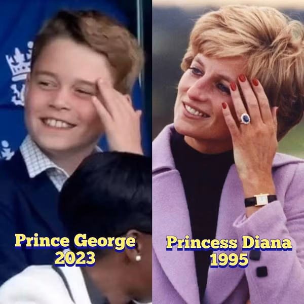 Hoàng tử George và Công nương Diana. Ảnh: Instagram.