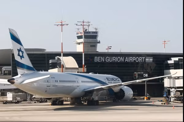Sân bay Ben Gurion. Ảnh: NurPhoto via Getty Images.