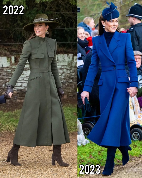 So sánh ảnh cùng dịp vào năm trước, năm nay Kate trông vẫn rất trẻ trung. Ảnh: Instagram. So sánh ảnh cùng dịp vào năm trước, năm nay Kate trông vẫn rất trẻ trung. Ảnh: Instagram.