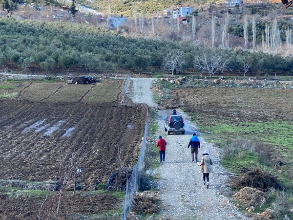 Con đường bị "gãy" cho thấy sự dịch chuyển của mặt đất. Ảnh: Twitter.