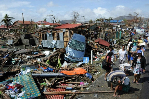 Siêu bão Haiyan gần như đã san phẳng thành phố Tacloban (Philippines). Ảnh: Ted Al Jibe. Siêu bão Haiyan gần như đã san phẳng thành phố Tacloban (Philippines). Ảnh: Ted Al Jibe.