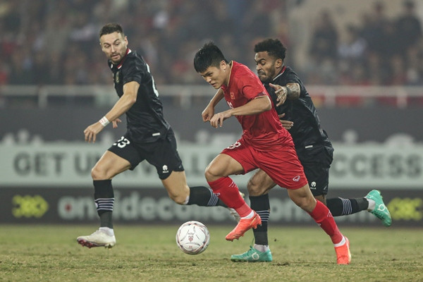 ĐT Việt Nam thắng ĐT Indonesia với tổng tỷ số 2-0 ở bán kết. Ảnh: AFF Mitsubishi Electric Cup.