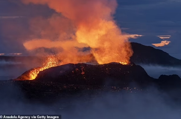 Núi lửa Fagradalsfjall đã từng phun trào trong quá khứ. Ảnh: Anadolu Agency via Getty. Núi lửa Fagradalsfjall đã từng phun trào trong quá khứ. Ảnh: Anadolu Agency via Getty.